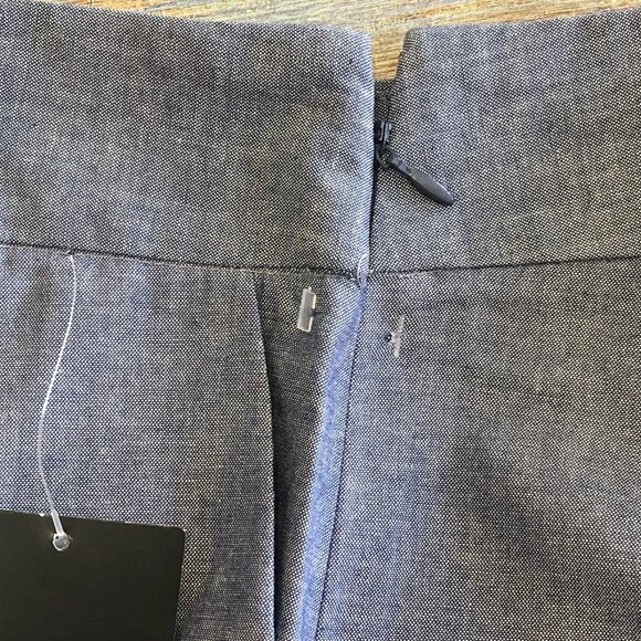 Zara Basics Collection Pants Overlap Wrap Front Blue Womens Size M S - Picture 10 of 10